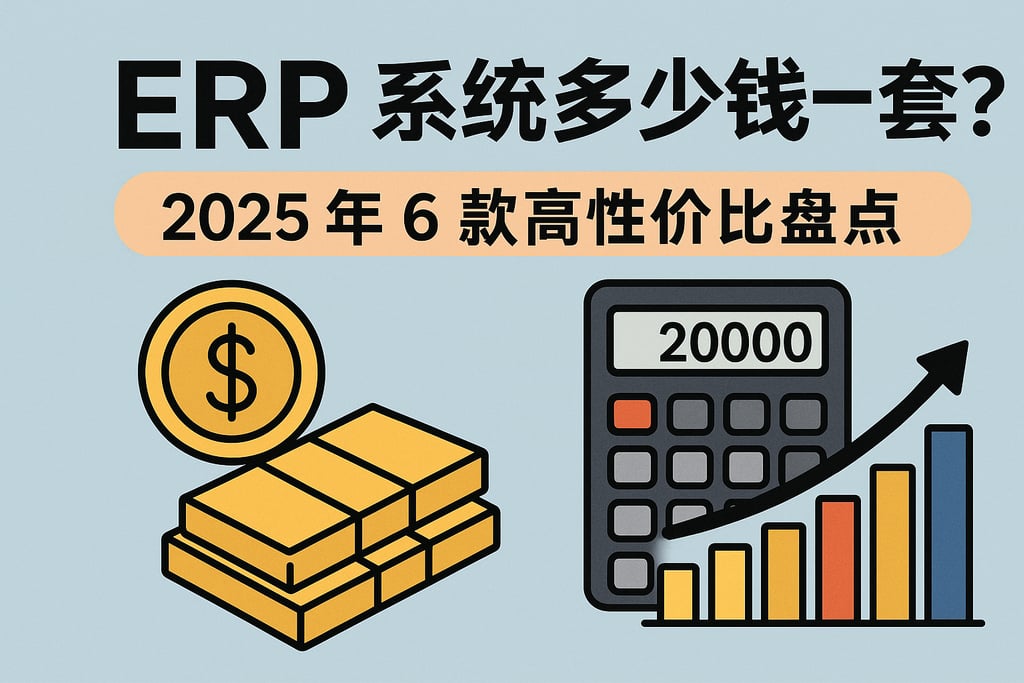 ERP 系统多少钱一套？2025 年 6 款高性价比盘点